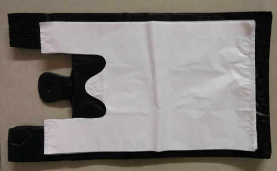 HDPE Plain Plastic Vest Carrier Shopping Bag