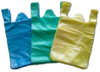HDPE Plain Plastic Retail Grocery Shopping T-Shirt Handle Bag