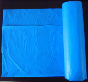 HDPE Blue Disposable C-Fold Plastic Refused Sack